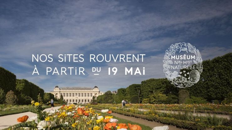Les sites du Muséum National d’Histoire Naturelles sont heureux de rouvrir leurs portes le 19 mai